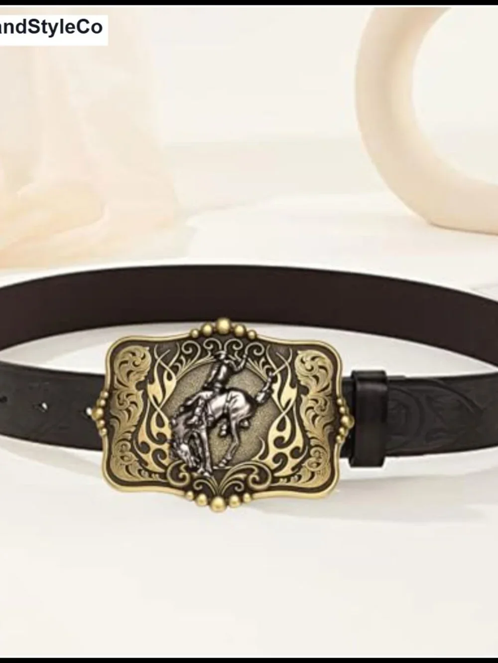 Zinc Alloy Horse Belt Buckle Western Rodeo Gift for Men Women Fits Standard